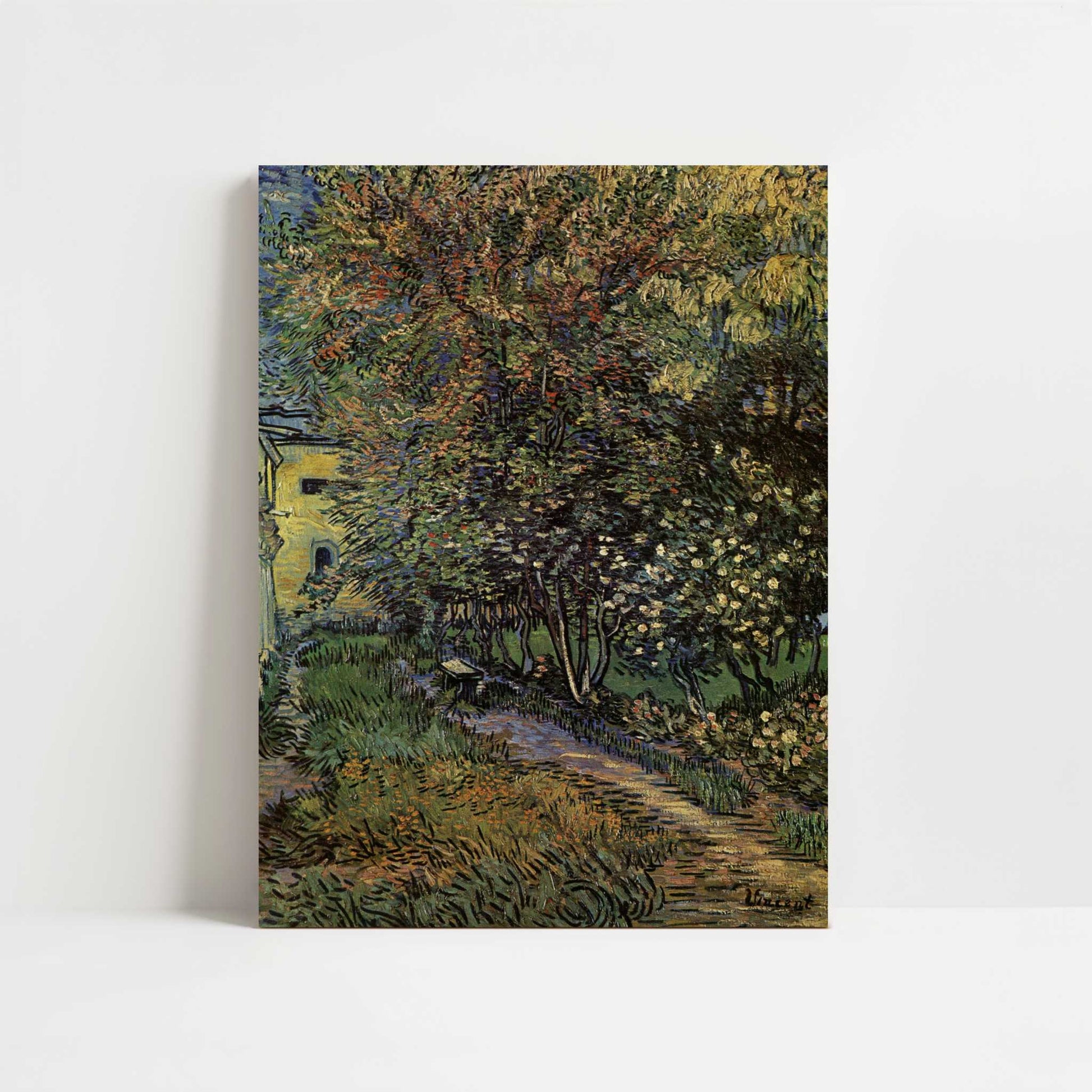 Garden of St. Paul's Hospital, Saint-Remy (1889) by Van Gogh – Art Print - Unframed art print