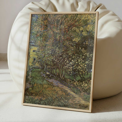 Garden of St. Paul's Hospital, Saint-Remy (1889) by Van Gogh – Art Print - Interior inspiration