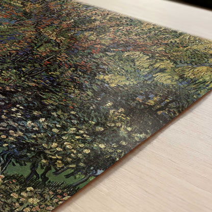 Garden of St. Paul's Hospital, Saint-Remy (1889) by Van Gogh – Art Print - Close-up detail of the art print