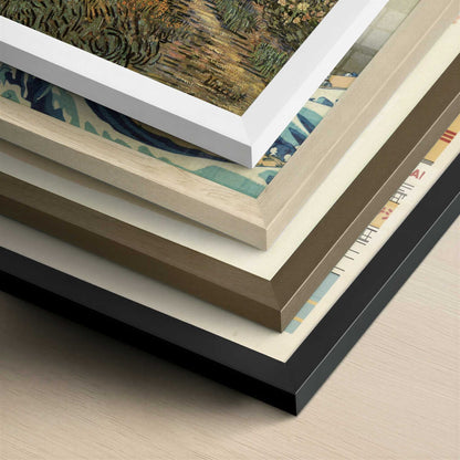 Garden of St. Paul's Hospital, Saint-Remy (1889) by Van Gogh – Art Print - Close-up detail of the different frames