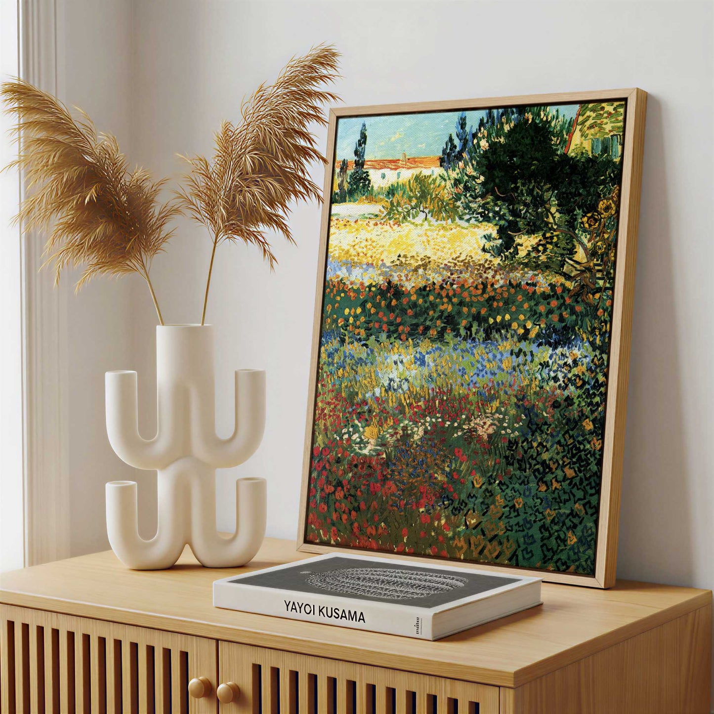 Framed Canvas - Framed canvas in a stylish interior setting