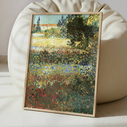 Garden with Flowers (1888) by Vincent van Gogh – Art Print - Interior inspiration