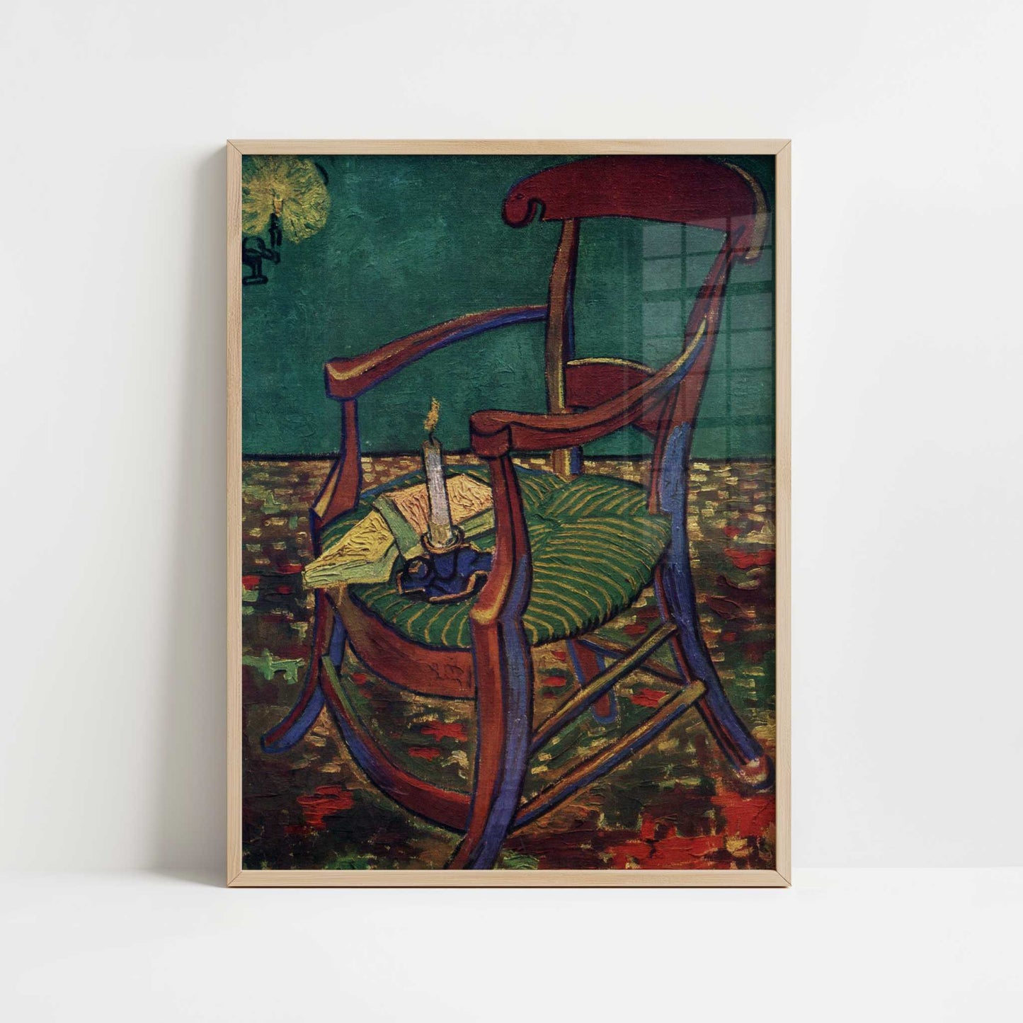 Gauguin's Armchair (1888) by Vincent van Gogh – Art Print - Art print in oak frame