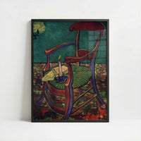 Gauguin's Armchair (1888) by Vincent van Gogh – Art Print - Art print in black frame
