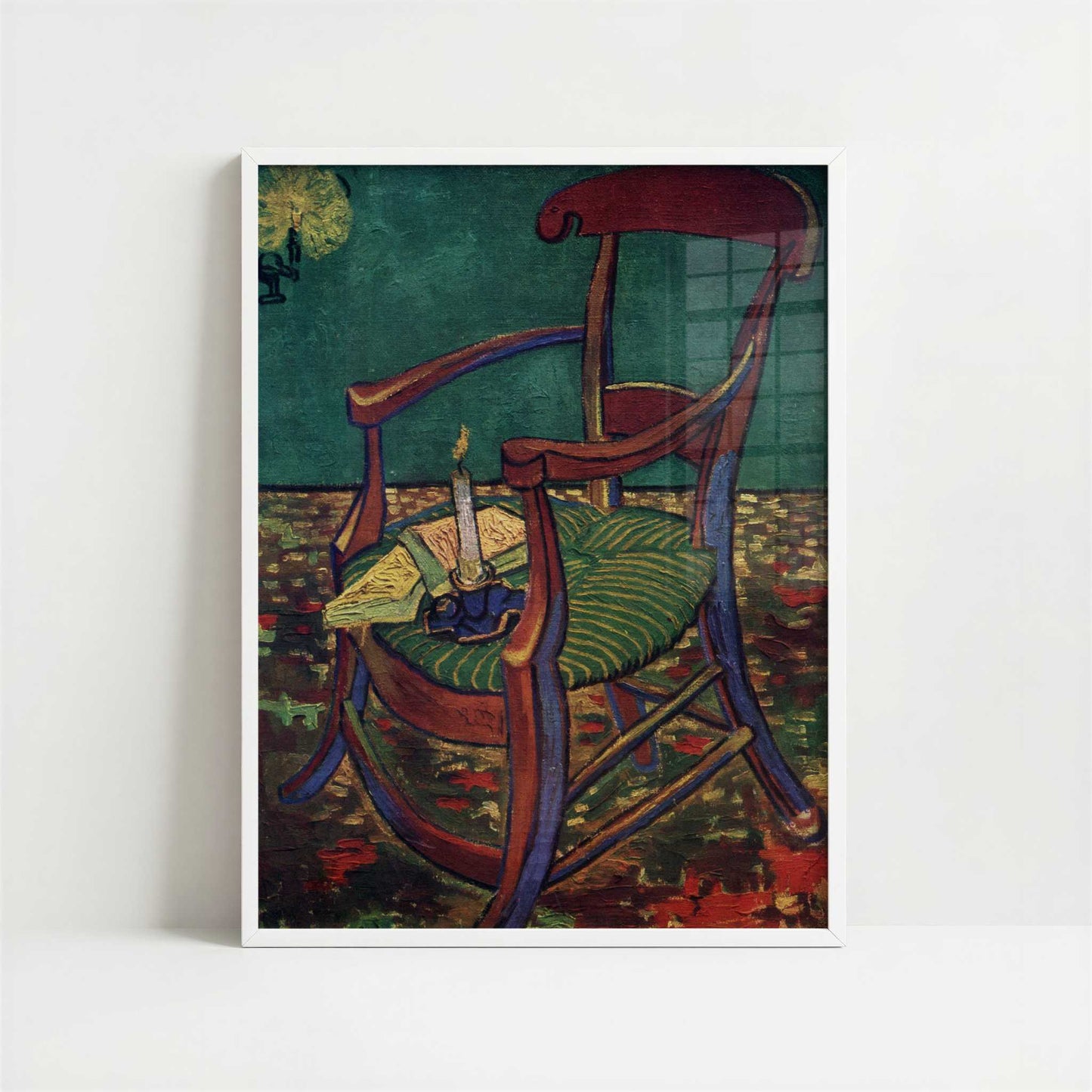 Gauguin's Armchair (1888) by Vincent van Gogh – Art Print - Art print in white frame