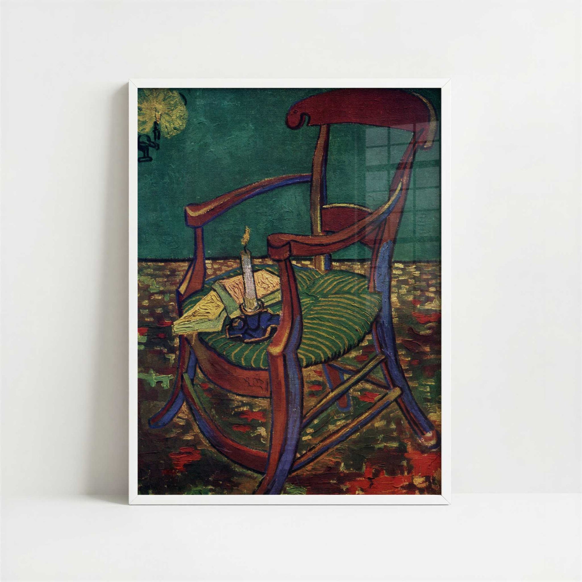Gauguin's Armchair (1888) by Vincent van Gogh – Art Print - Art print in white frame