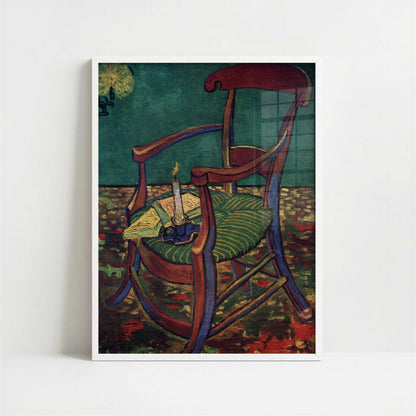 Gauguin's Armchair (1888) by Vincent van Gogh – Art Print - Art print in white frame