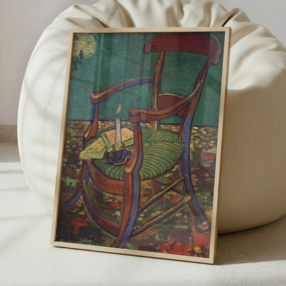 Gauguin's Armchair (1888) by Vincent van Gogh – Art Print - Interior inspiration