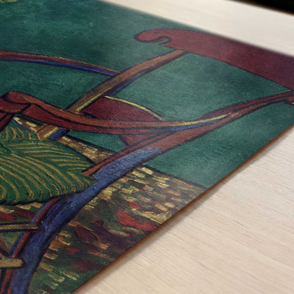 Gauguin's Armchair (1888) by Vincent van Gogh – Art Print - Close-up detail of the art print