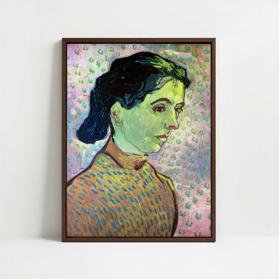 Framed Canvas - Framed canvas in dark wood color frame