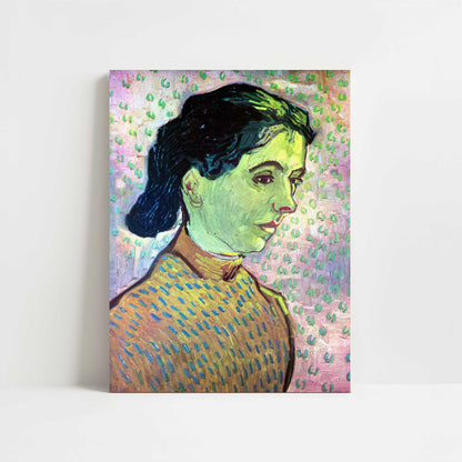 Girl on Pink Background (1888) by Vincent van Gogh – Art Print - Unframed art print