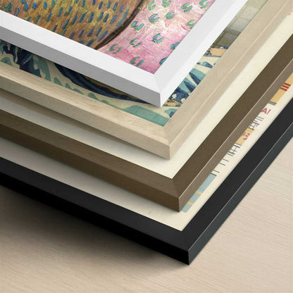 Girl on Pink Background (1888) by Vincent van Gogh – Art Print - Close-up detail of the different frames