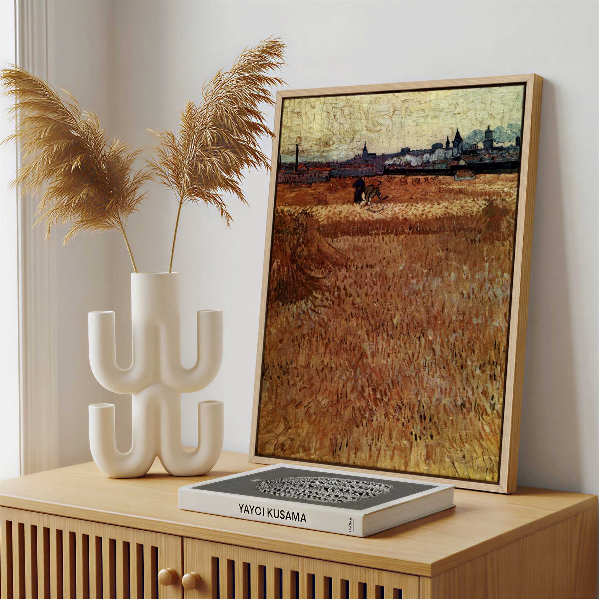 Framed Canvas - Framed canvas in a stylish interior setting