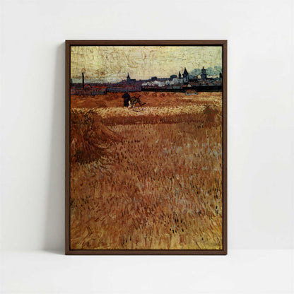 Framed Canvas - Framed canvas in dark wood color frame