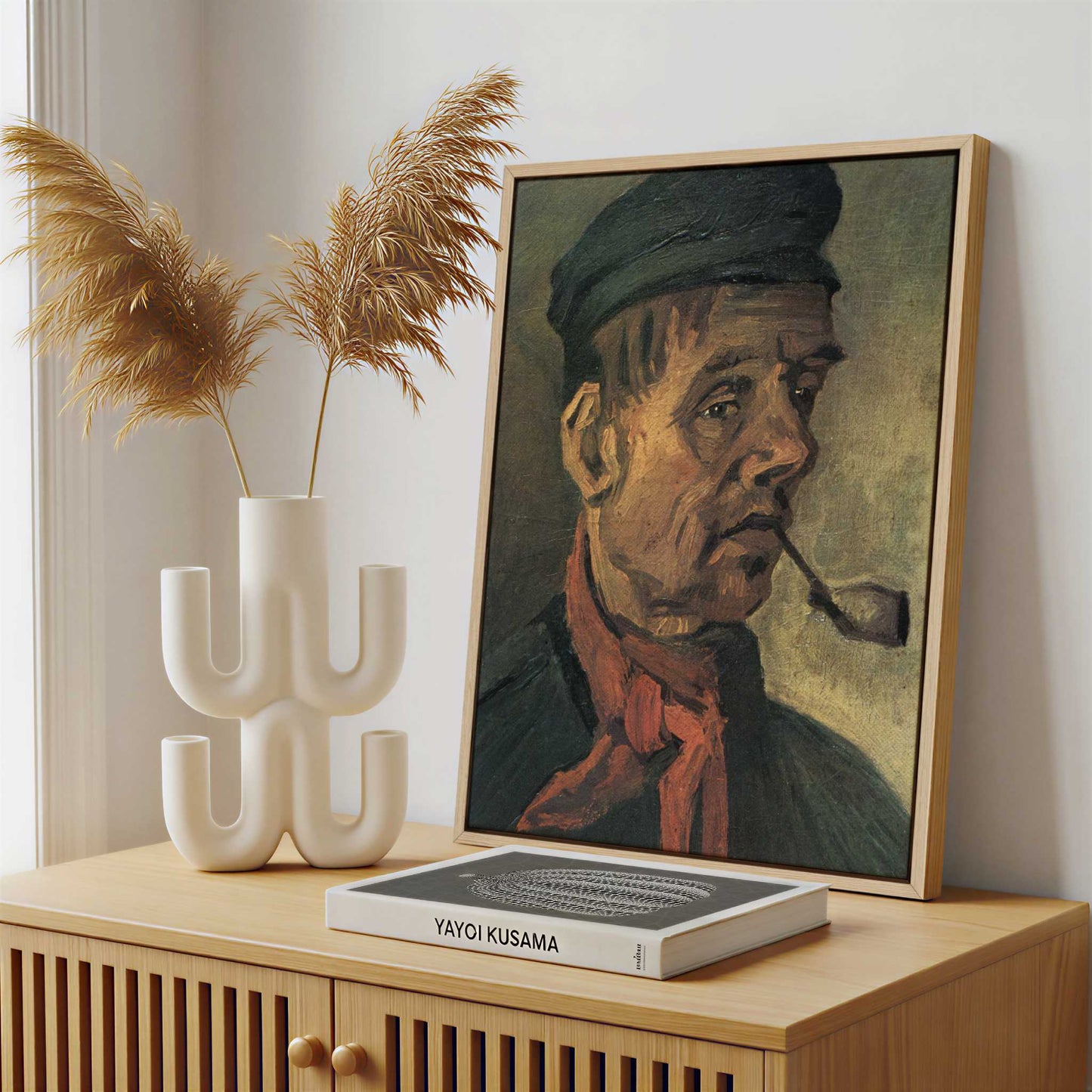 Framed Canvas - Framed canvas in a stylish interior setting