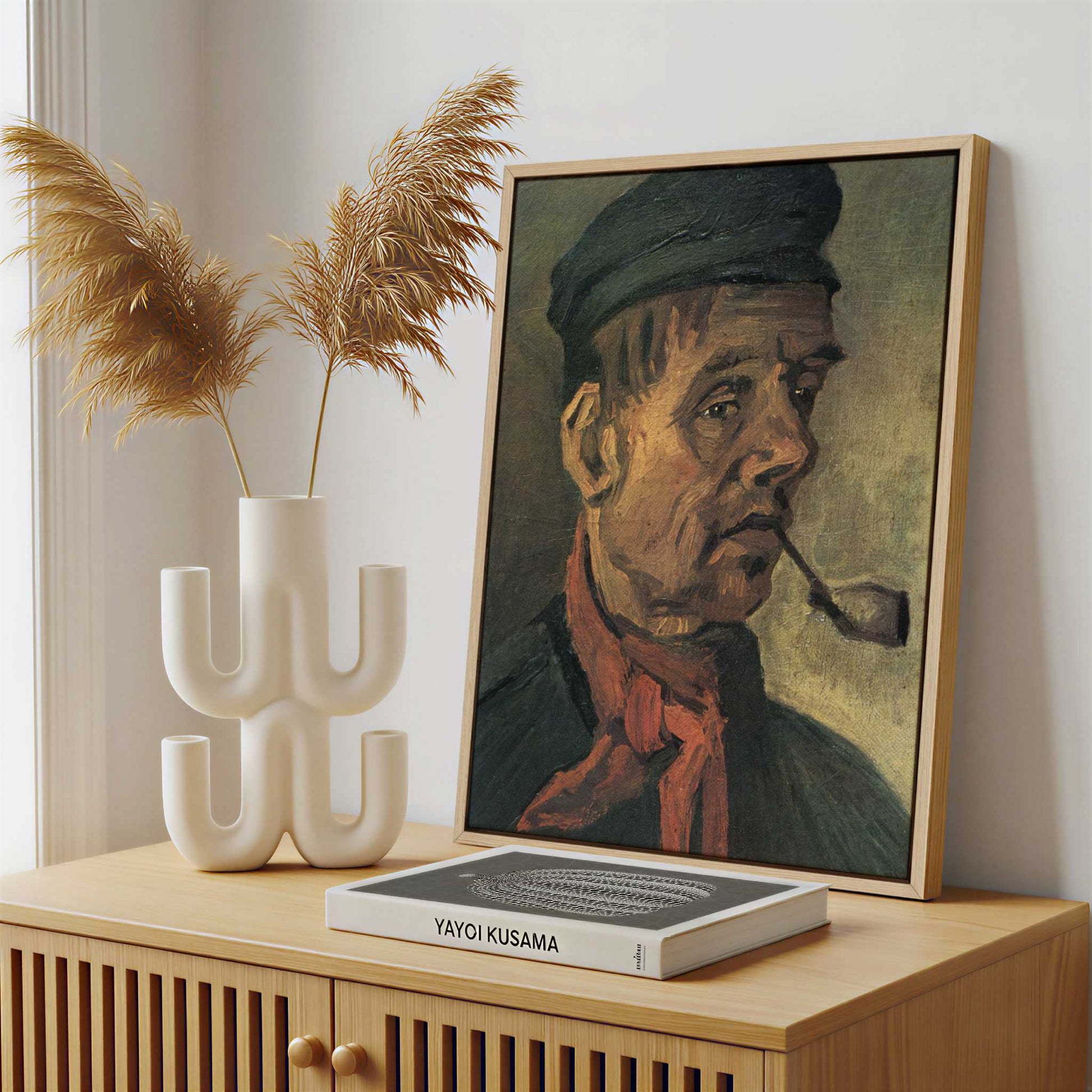 Framed Canvas - Framed canvas in a stylish interior setting