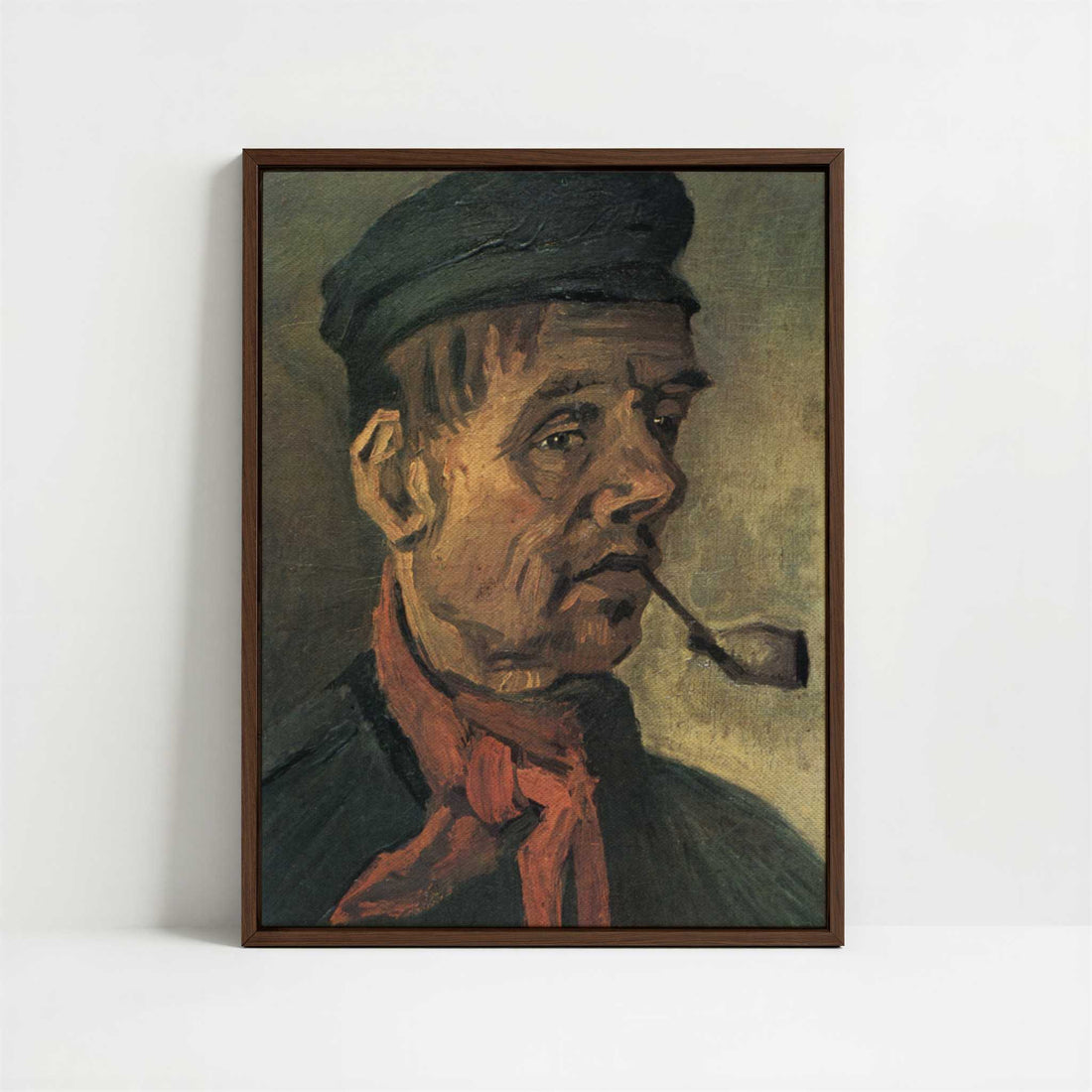 Framed Canvas - Framed canvas in dark wood color frame