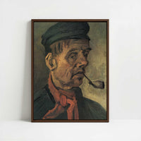 Framed Canvas - Framed canvas in dark wood color frame
