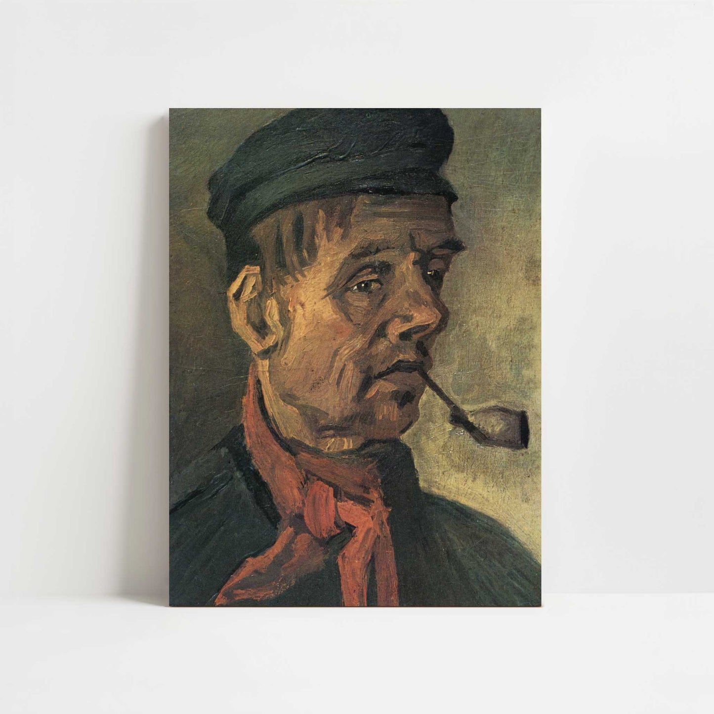Head of a Peasant with Pipe (1884) by Van Gogh – Art Print - Unframed art print