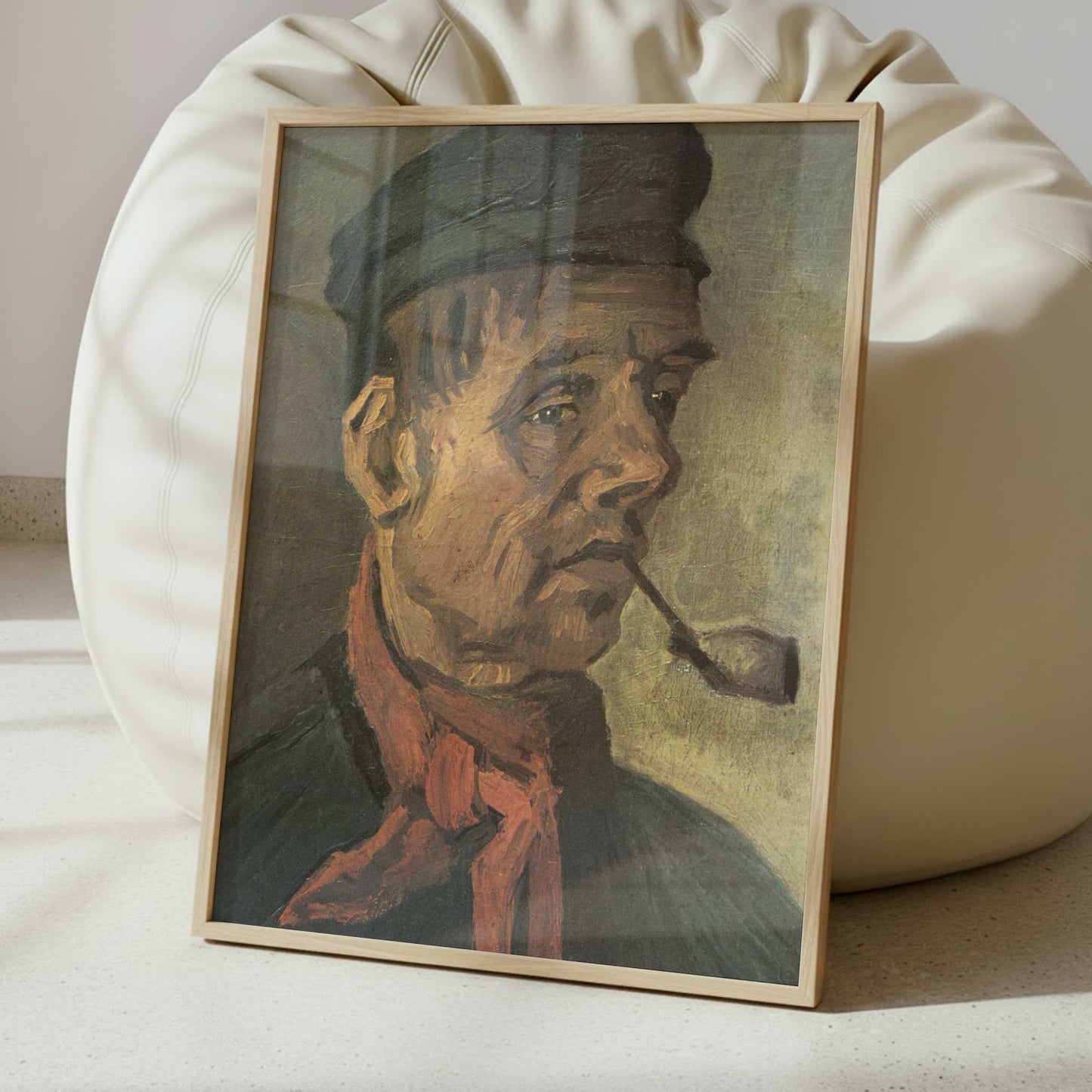 Head of a Peasant with Pipe (1884) by Van Gogh – Art Print - Interior inspiration