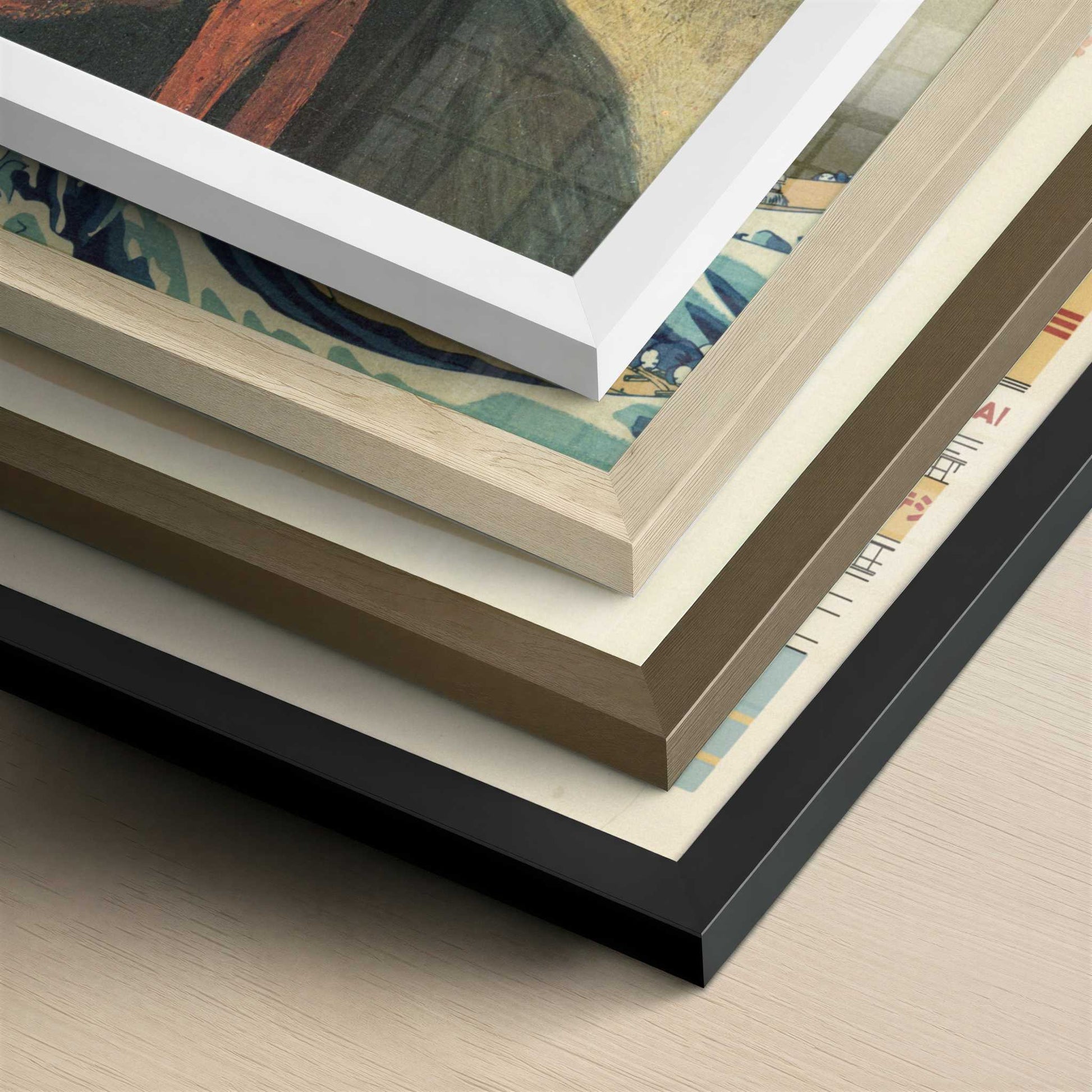 Head of a Peasant with Pipe (1884) by Van Gogh – Art Print - Close-up detail of the different frames