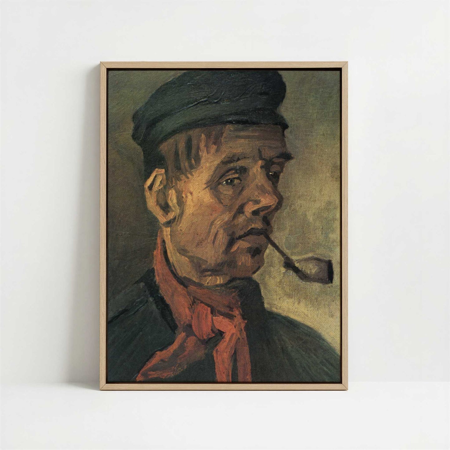 Framed Canvas - Framed canvas in oak color frame