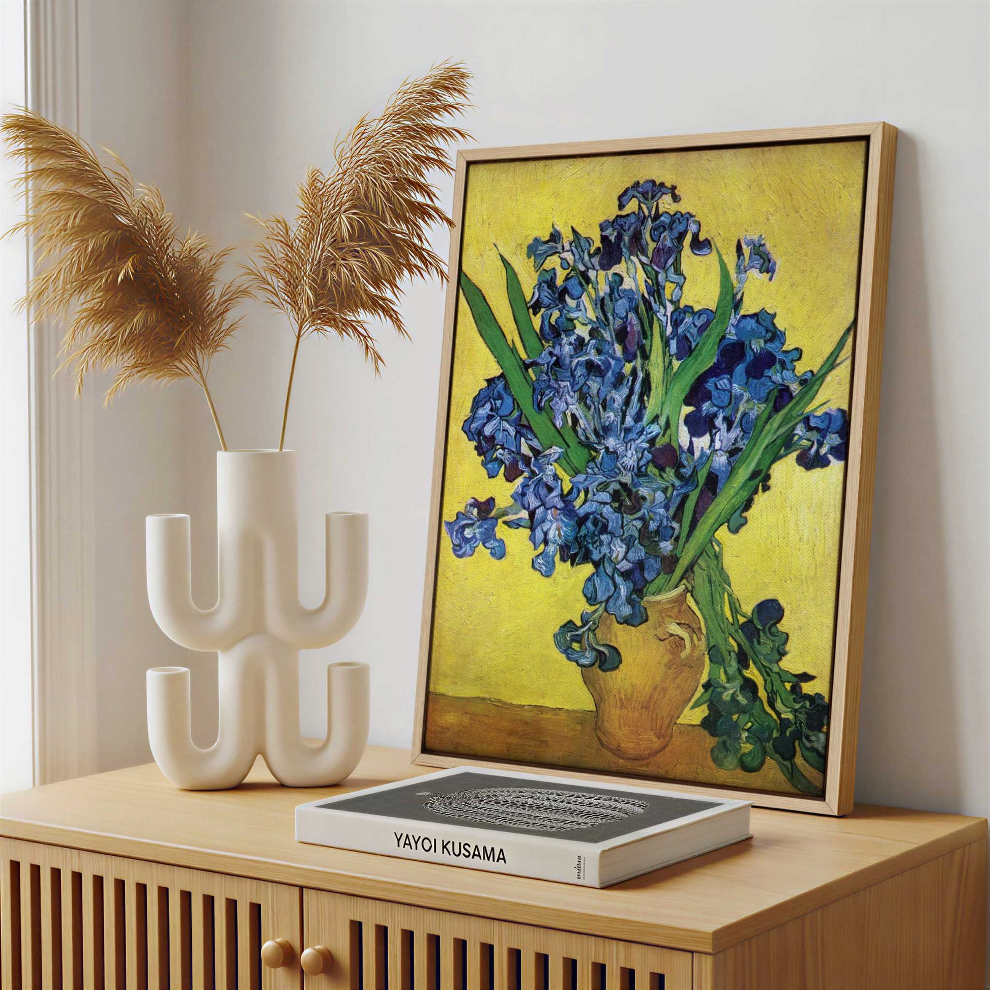 Framed Canvas - Framed canvas in a stylish interior setting