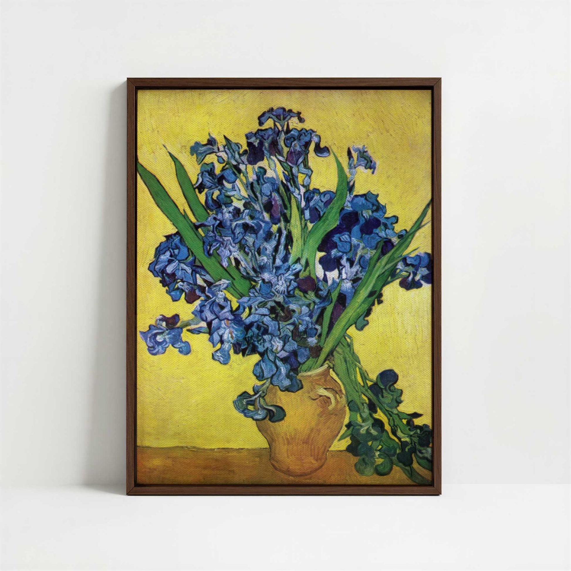 Framed Canvas - Framed canvas in dark wood color frame