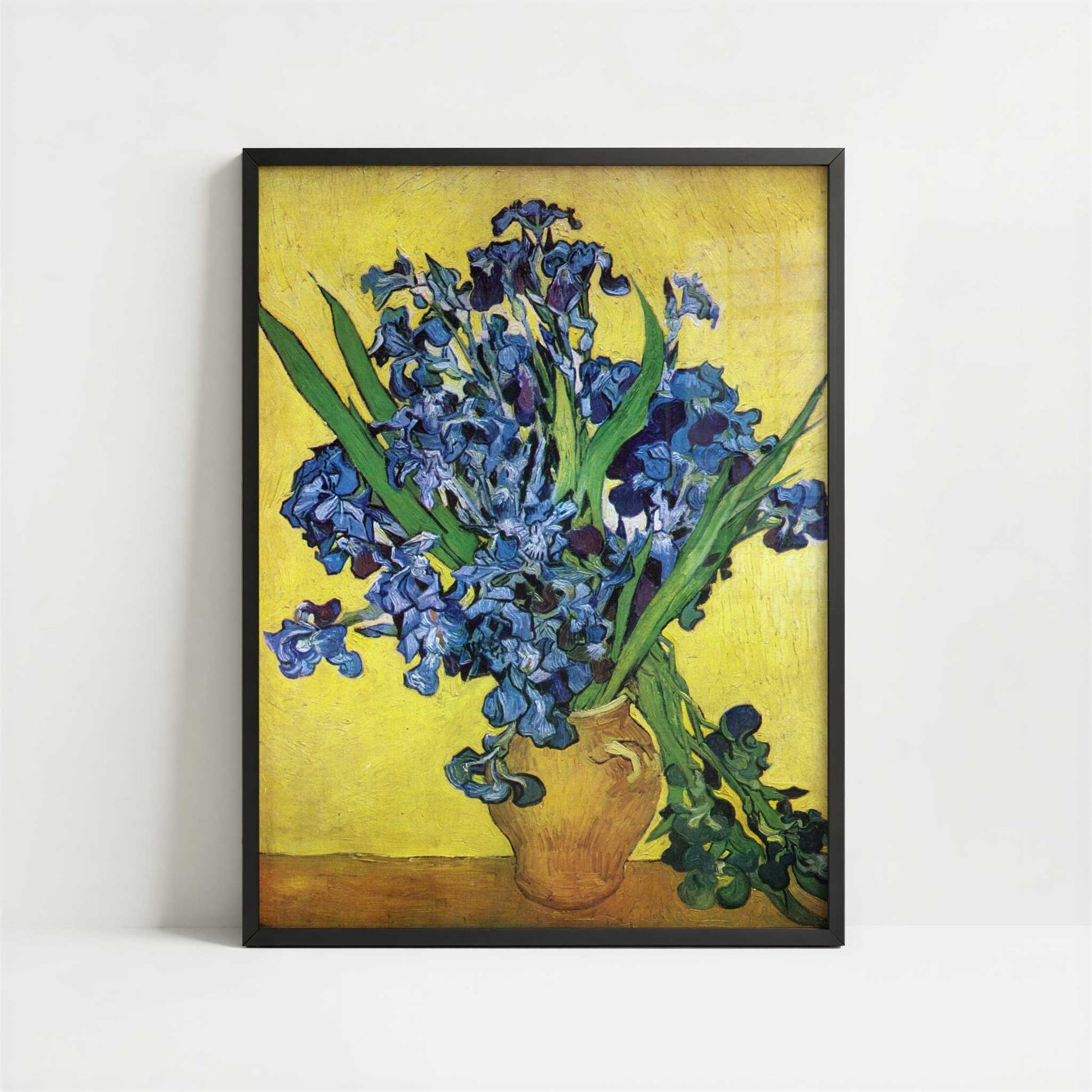 Irises (1890) by Vincent van Gogh – Art Print - Art print in black frame
