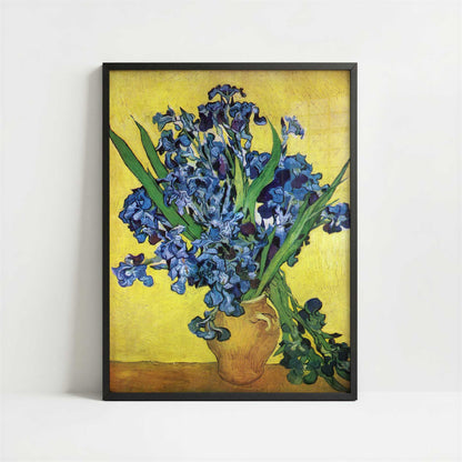 Irises (1890) by Vincent van Gogh – Art Print - Art print in black frame