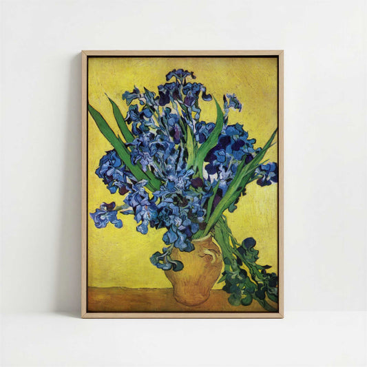 Framed Canvas - Framed canvas in oak color frame