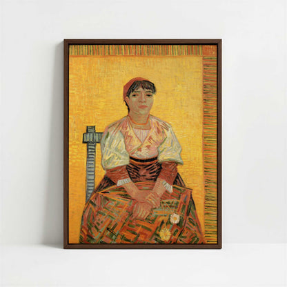 Framed Canvas - Framed canvas in dark wood color frame