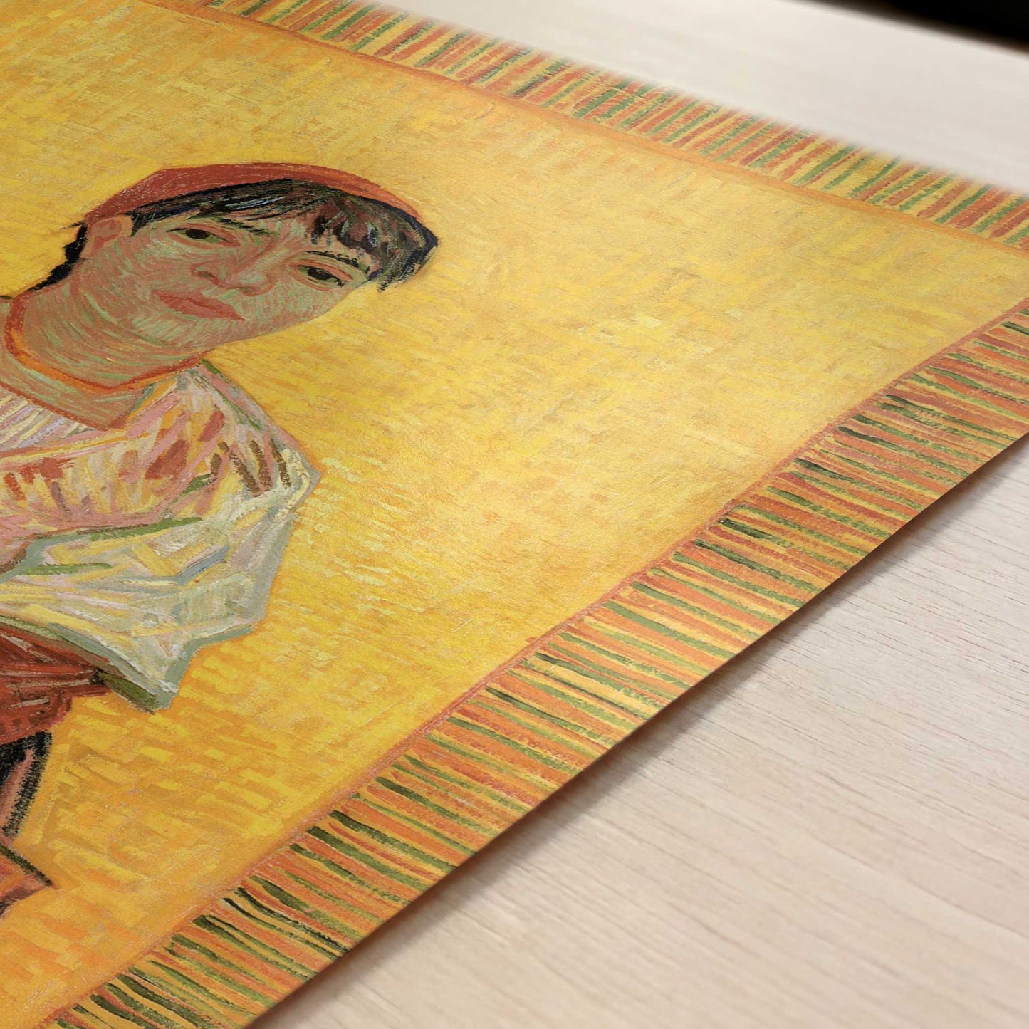 Italian Woman with Carnations (1888) by Van Gogh – Art Print - Close-up detail of the art print