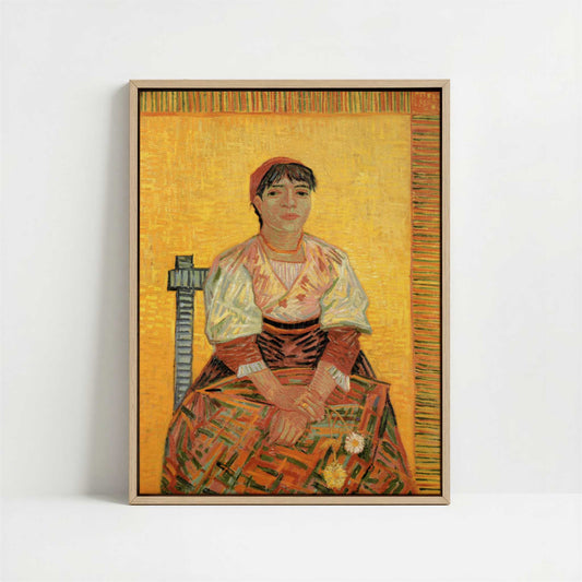 Framed Canvas - Framed canvas in oak color frame