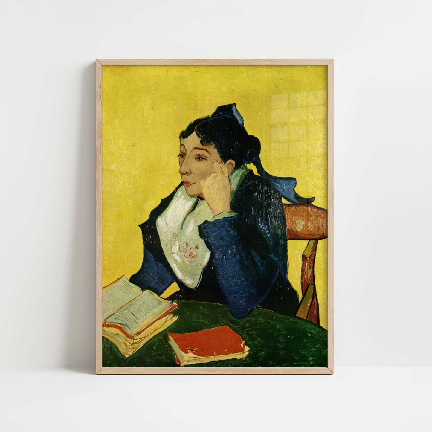 L'Arlésienne (1888) by Van Gogh – Art Print - Art print in oak frame