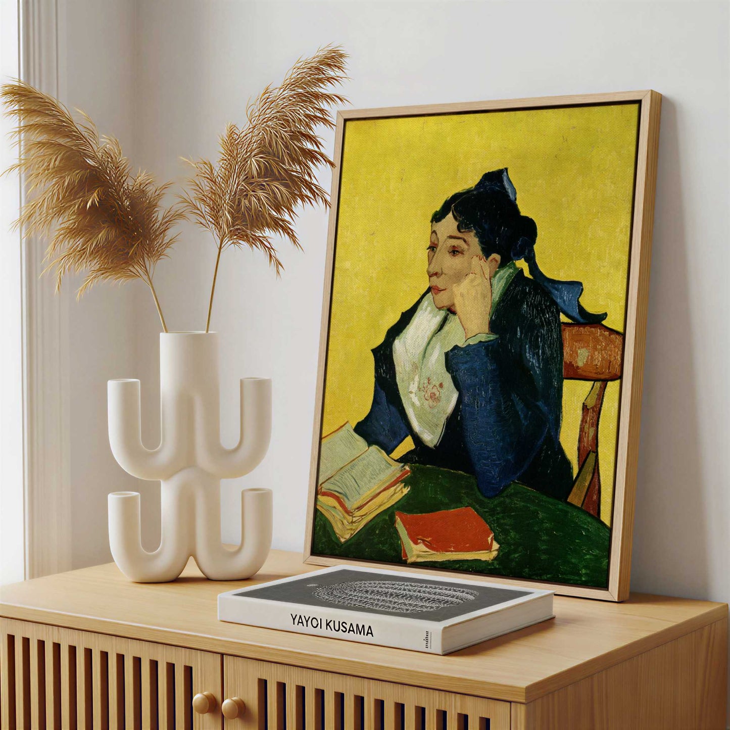 Framed Canvas - Framed canvas in a stylish interior setting