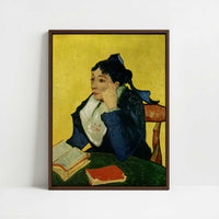 Framed Canvas - Framed canvas in dark wood color frame