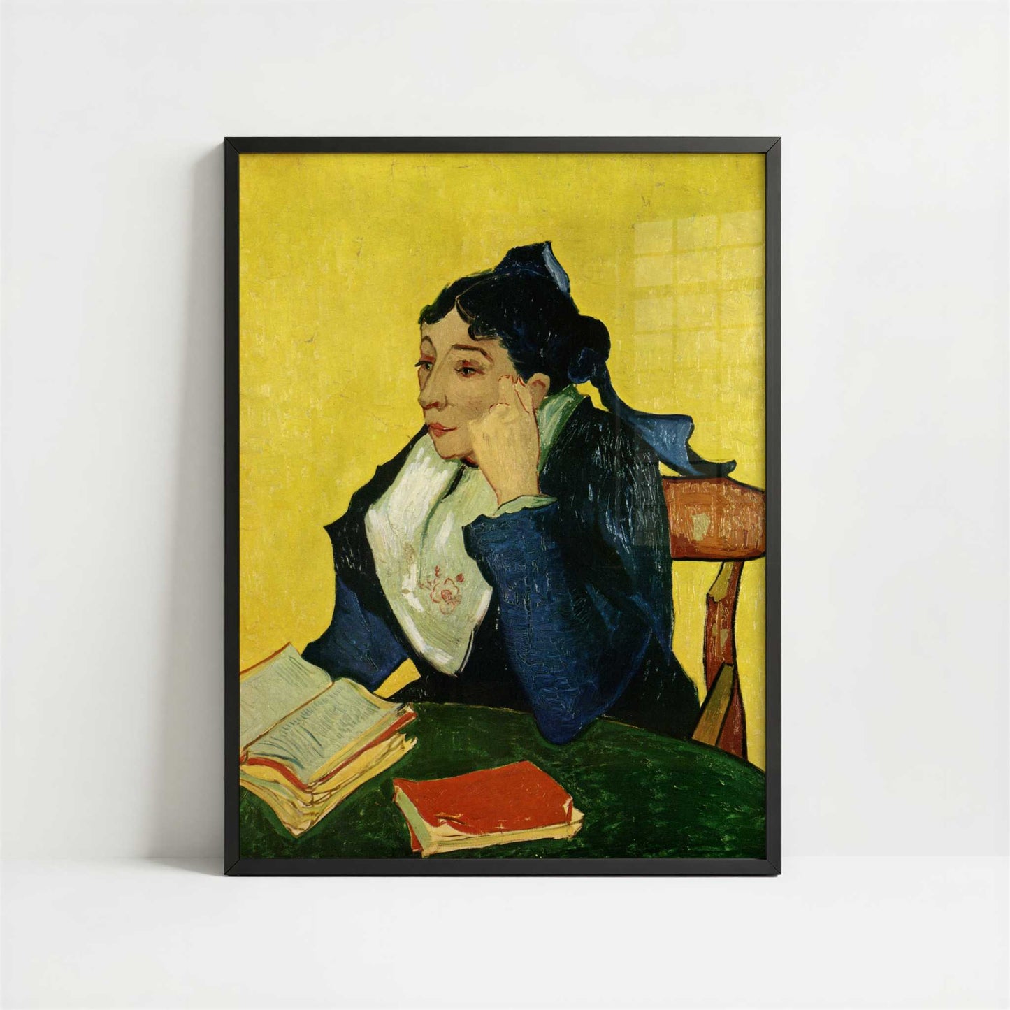 L'Arlésienne (1888) by Van Gogh – Art Print - Art print in black frame