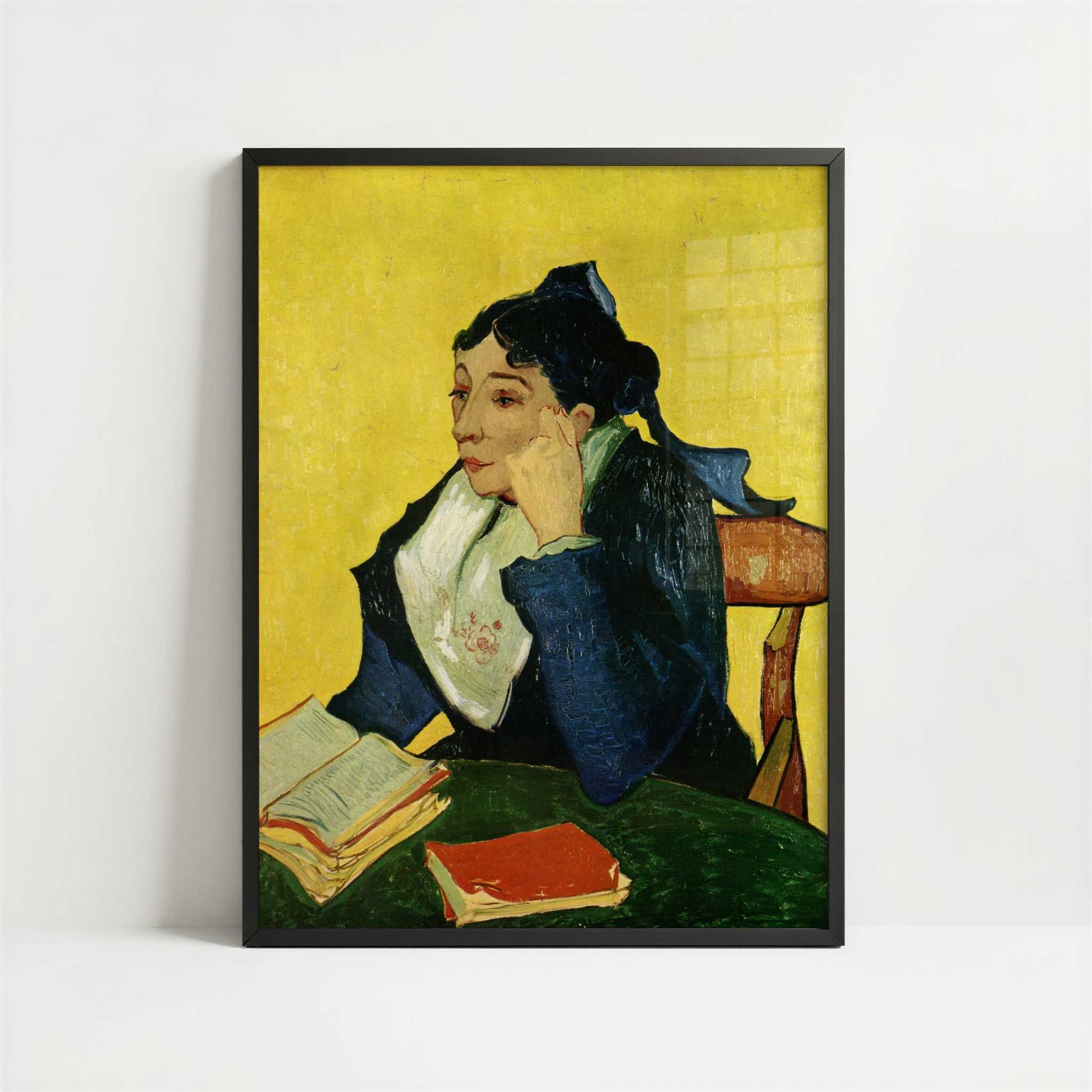 L'Arlésienne (1888) by Van Gogh – Art Print - Art print in black frame