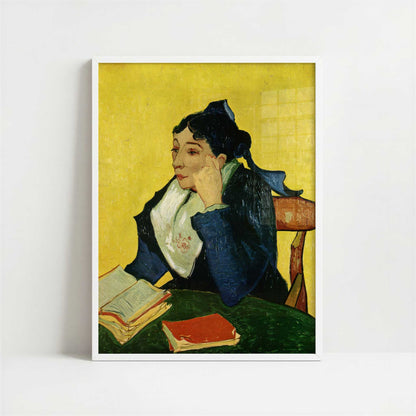 L'Arlésienne (1888) by Van Gogh – Art Print - Art print in white frame