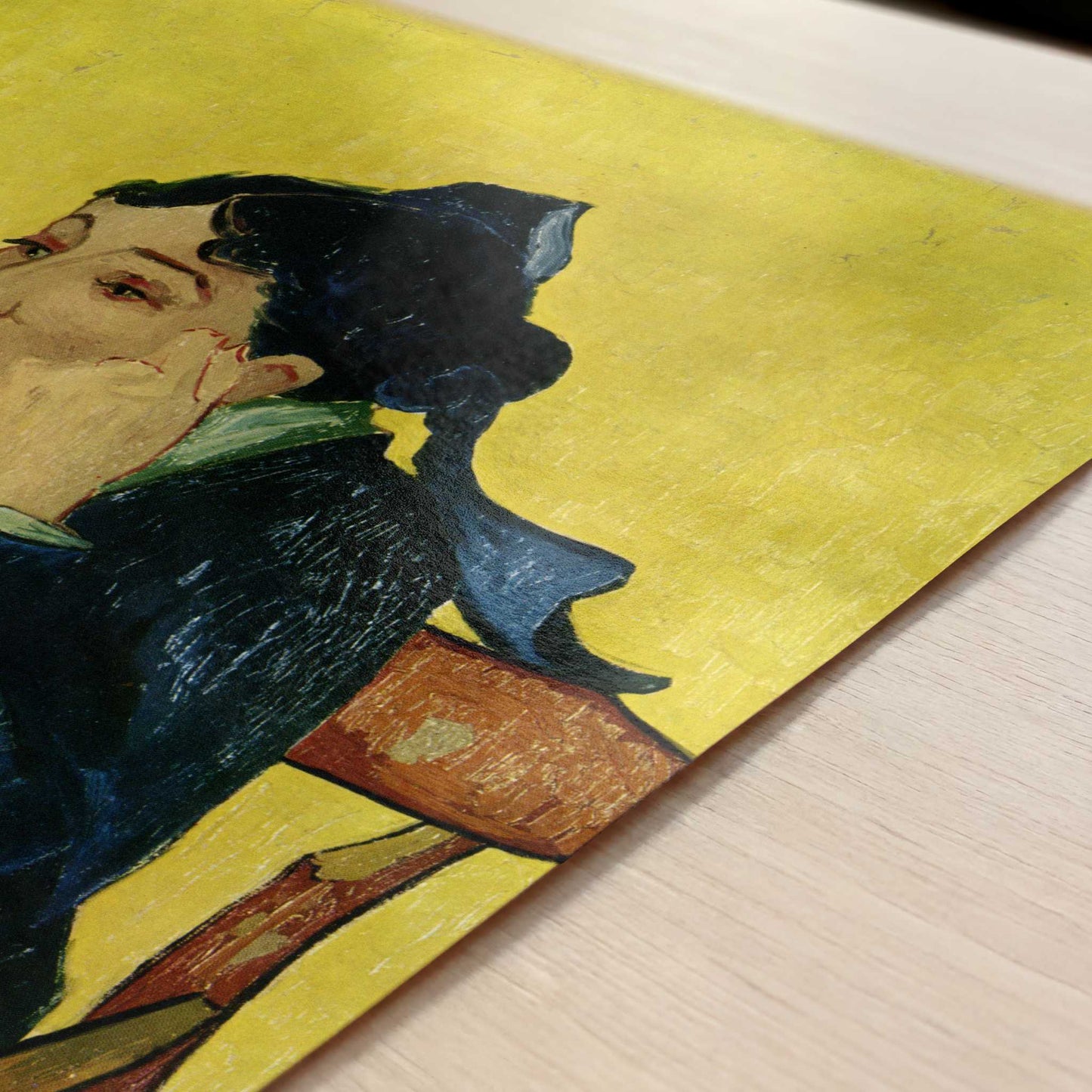 L'Arlésienne (1888) by Van Gogh – Art Print - Close-up detail of the art print