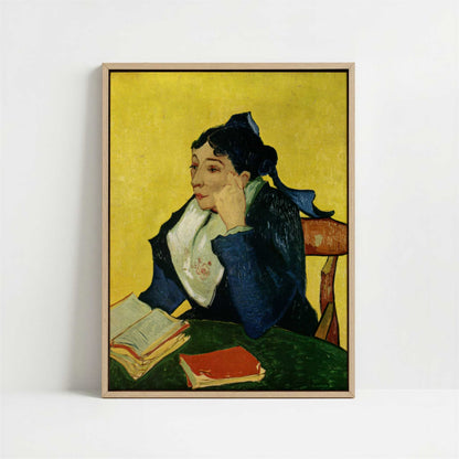 Framed Canvas - Framed canvas in oak color frame