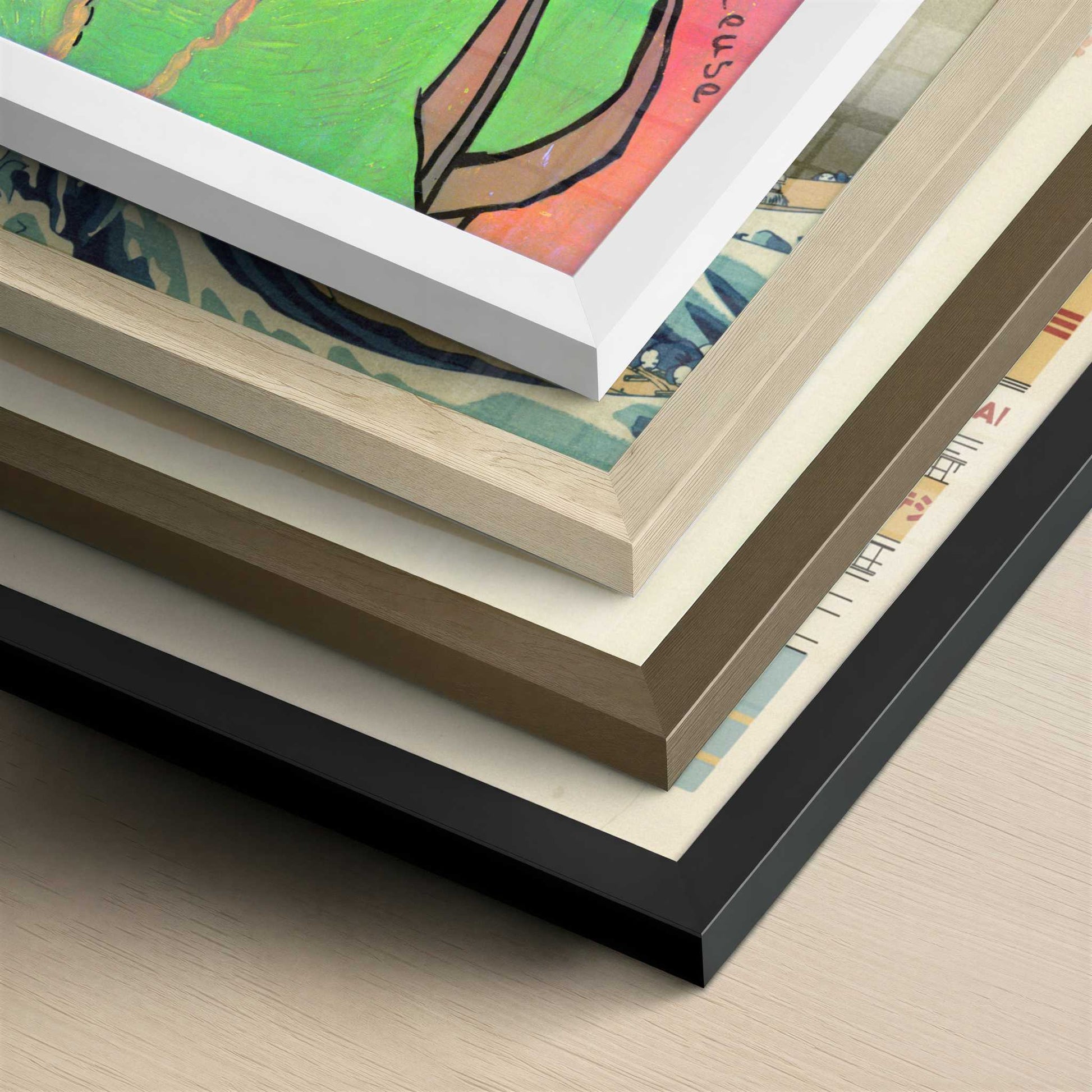 La Berceuse (1889) by Vincent van Gogh – Art Print - Close-up detail of the different frames