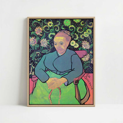 Framed Canvas - Framed canvas in oak color frame