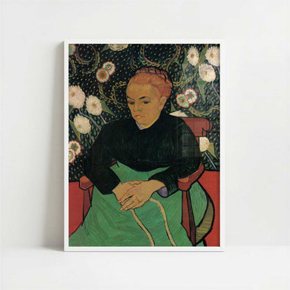 La Berceuse (1889) by Vincent van Gogh – Art Print - Art print in white frame