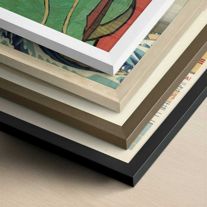 La Berceuse (1889) by Vincent van Gogh – Art Print - Close-up detail of the different frames