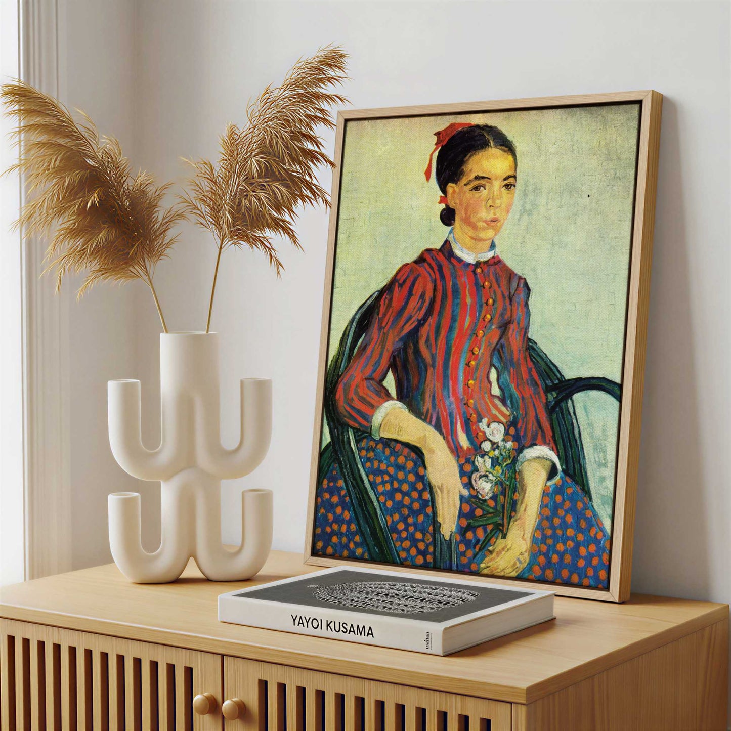 Framed Canvas - Framed canvas in a stylish interior setting