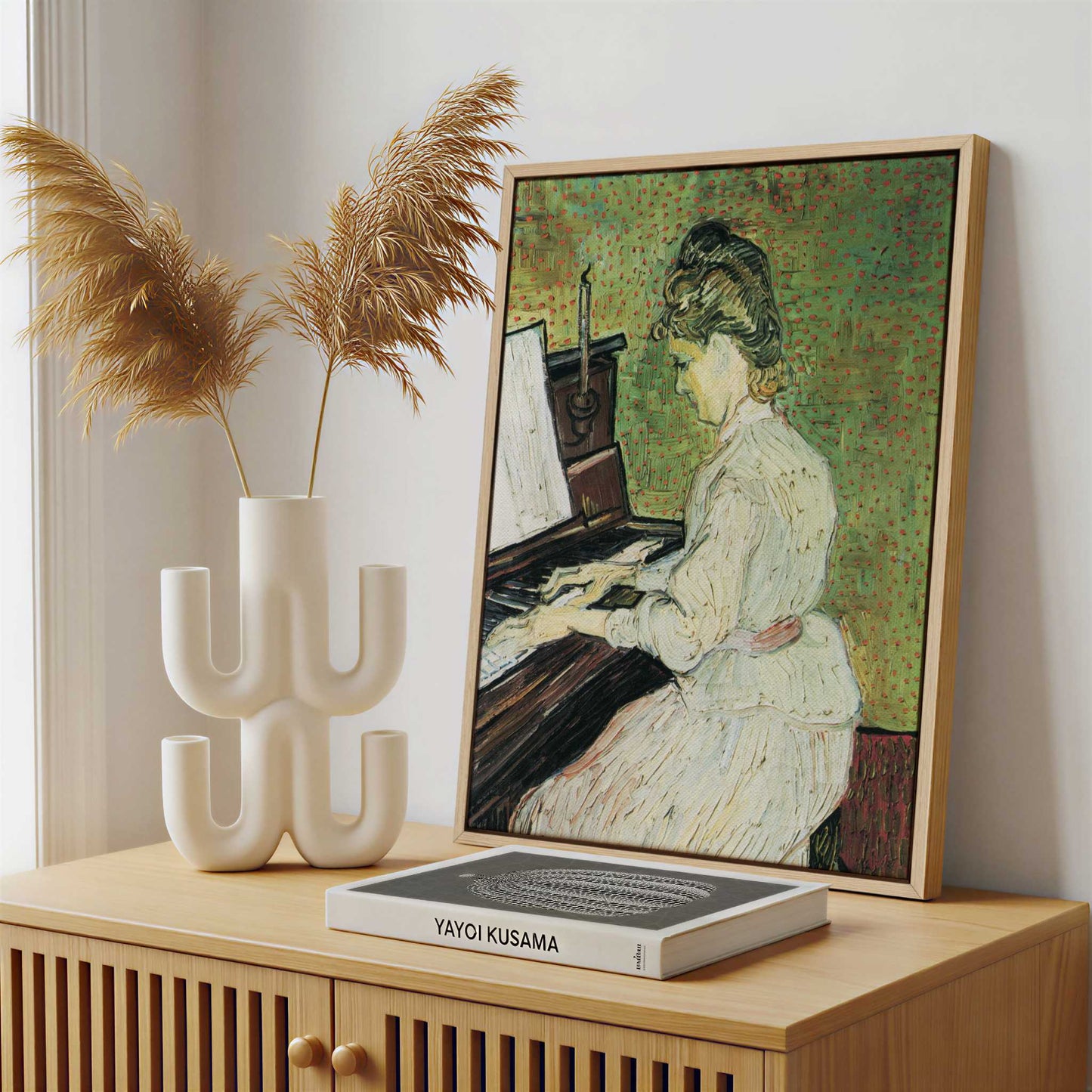 Framed Canvas - Framed canvas in a stylish interior setting