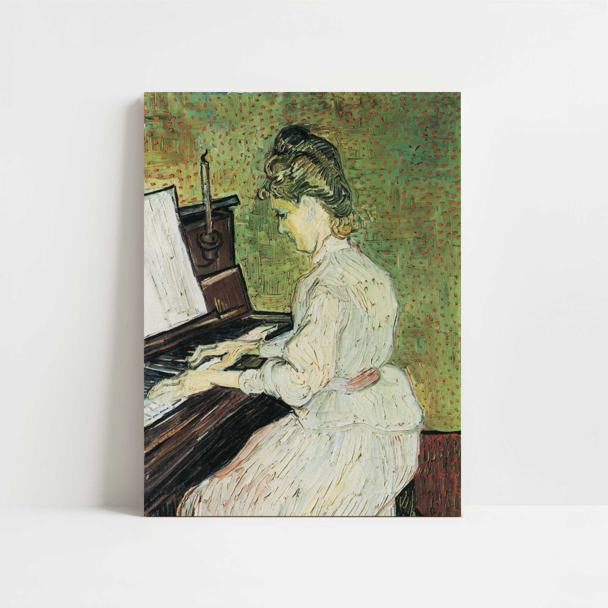 Marguerite Gachet at the Piano (1890) by Van Gogh – Art Print - Unframed art print