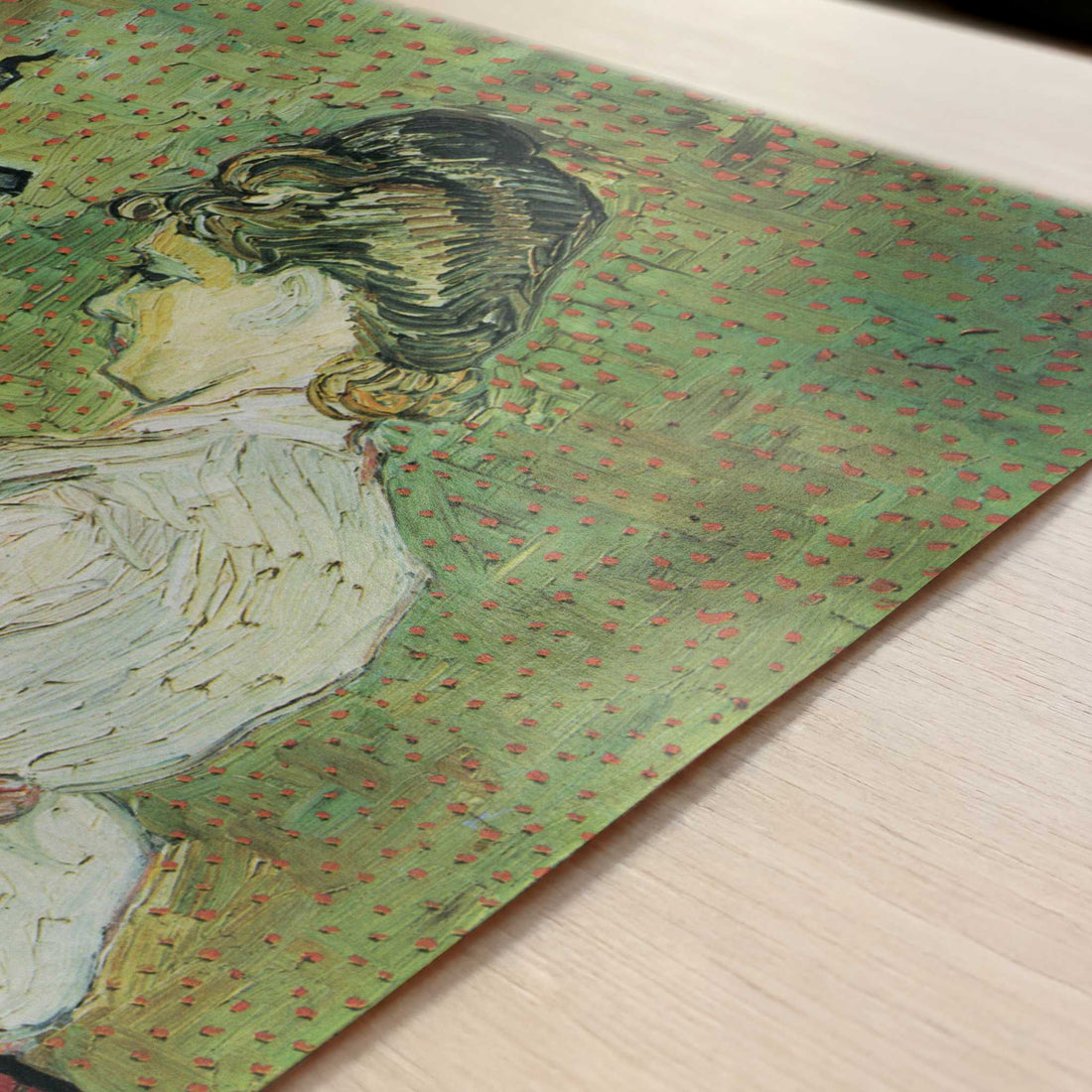 Marguerite Gachet at the Piano (1890) by Van Gogh – Art Print - Close-up detail of the art print